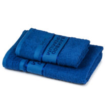 4Home Sada Bamboo Premium osuška a uterák modrá, 70 x 140 cm, 50 x 100 cm