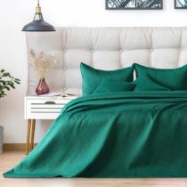 AmeliaHome Prehoz na posteľ Carmen alpinegreen, 220 x 240 cm