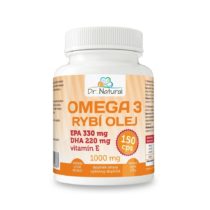 Dr.Natural Omega 3 Rybí olej 1000 mg, 150 cps.