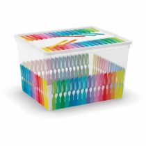 KIS Plastový úložný box C-Box Colours Arty CUBE, 27 L