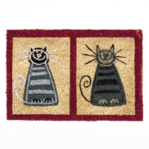 BO-MA Trading Kokosová rohožka dve mačky, 40 x 60 cm