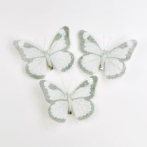Sada dekoračných motýľov so štipcom, 3 ks