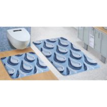 Bellatex Sada kúpeľňových predložiek Ultra Kvapka modrá, 60 x 100 cm, 60 x 50 cm