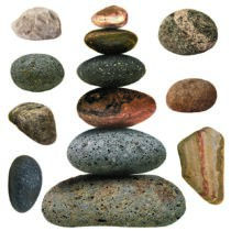 Samolepiaca dekorácia Stones, 30 x 30 cm