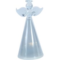 Sklenený anjel s LED osvetlením, 11 cm
