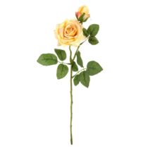 Umelá kvetina Ruža žltá, 46 cm